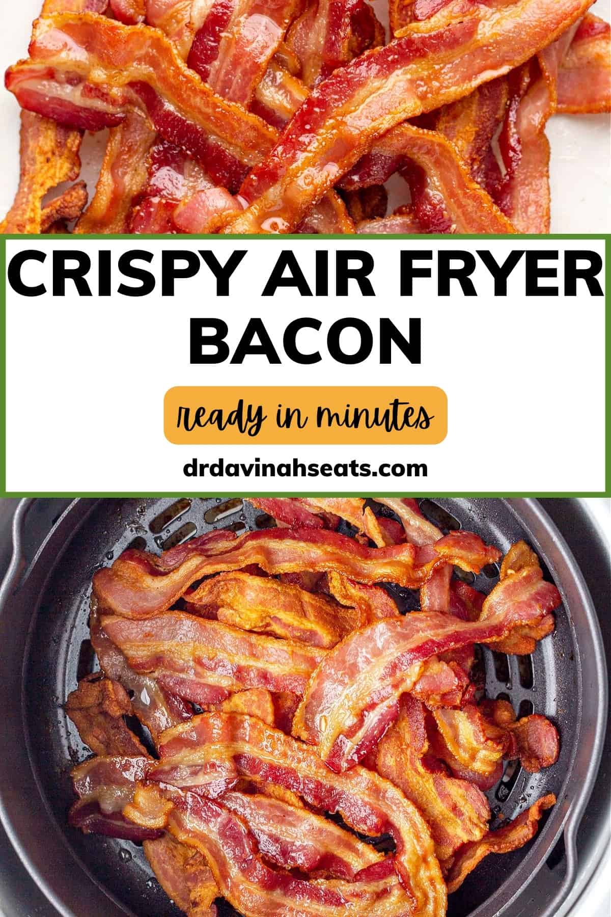 Ninja Foodi Air Fryer Bacon Dr. Davinah's Eats
