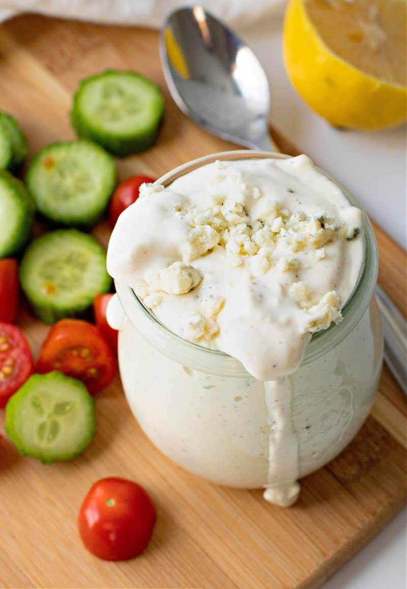 Best Keto Blue Cheese Dressing Dr. Davinah's Eats