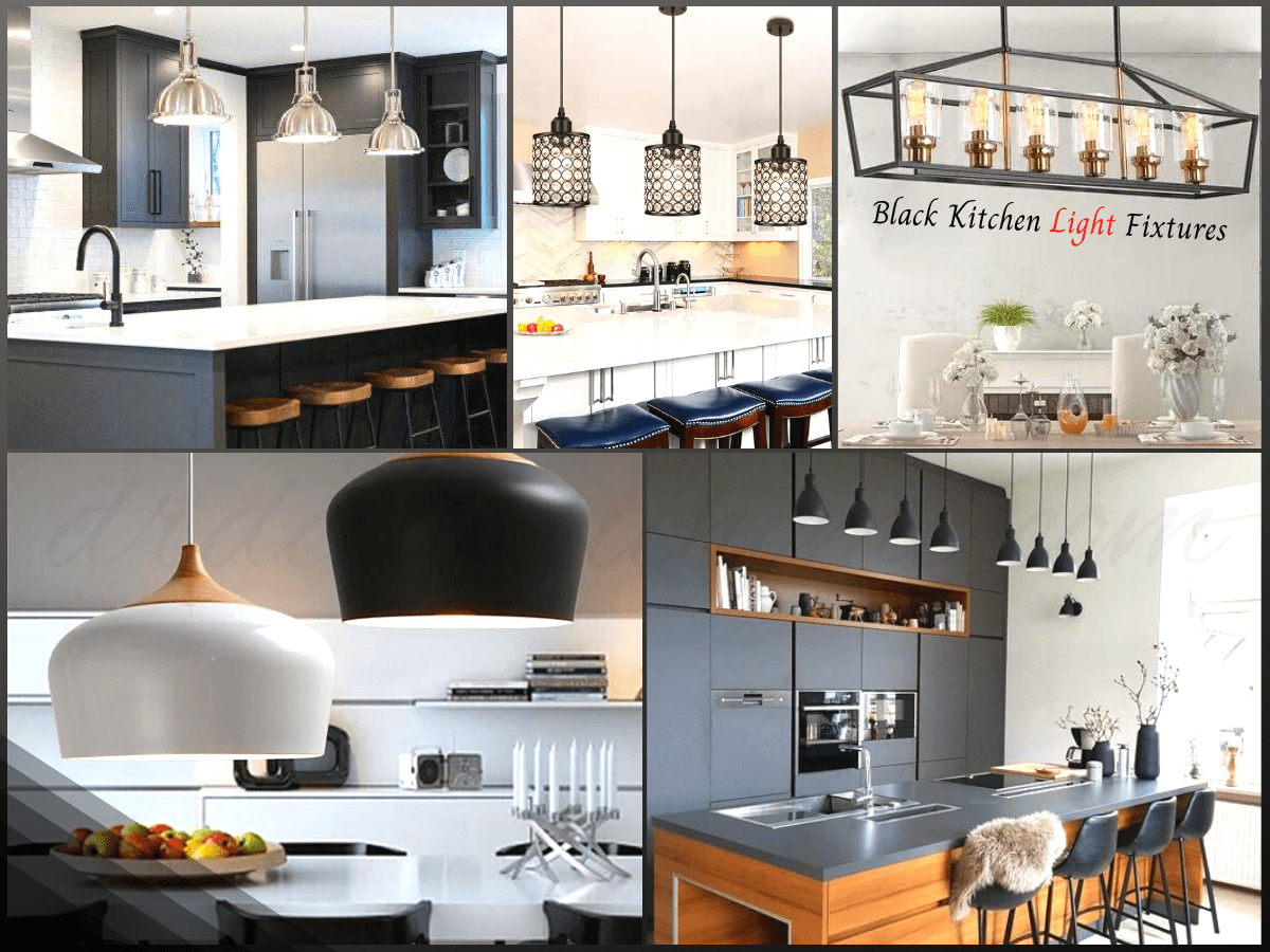 Stunning Black Kitchen Light Fixtures