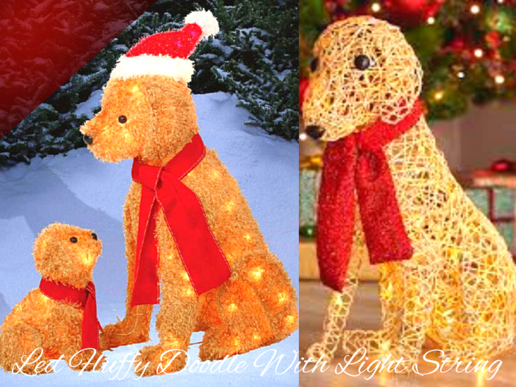 Funny Dog Christmas Decorations Outdoor