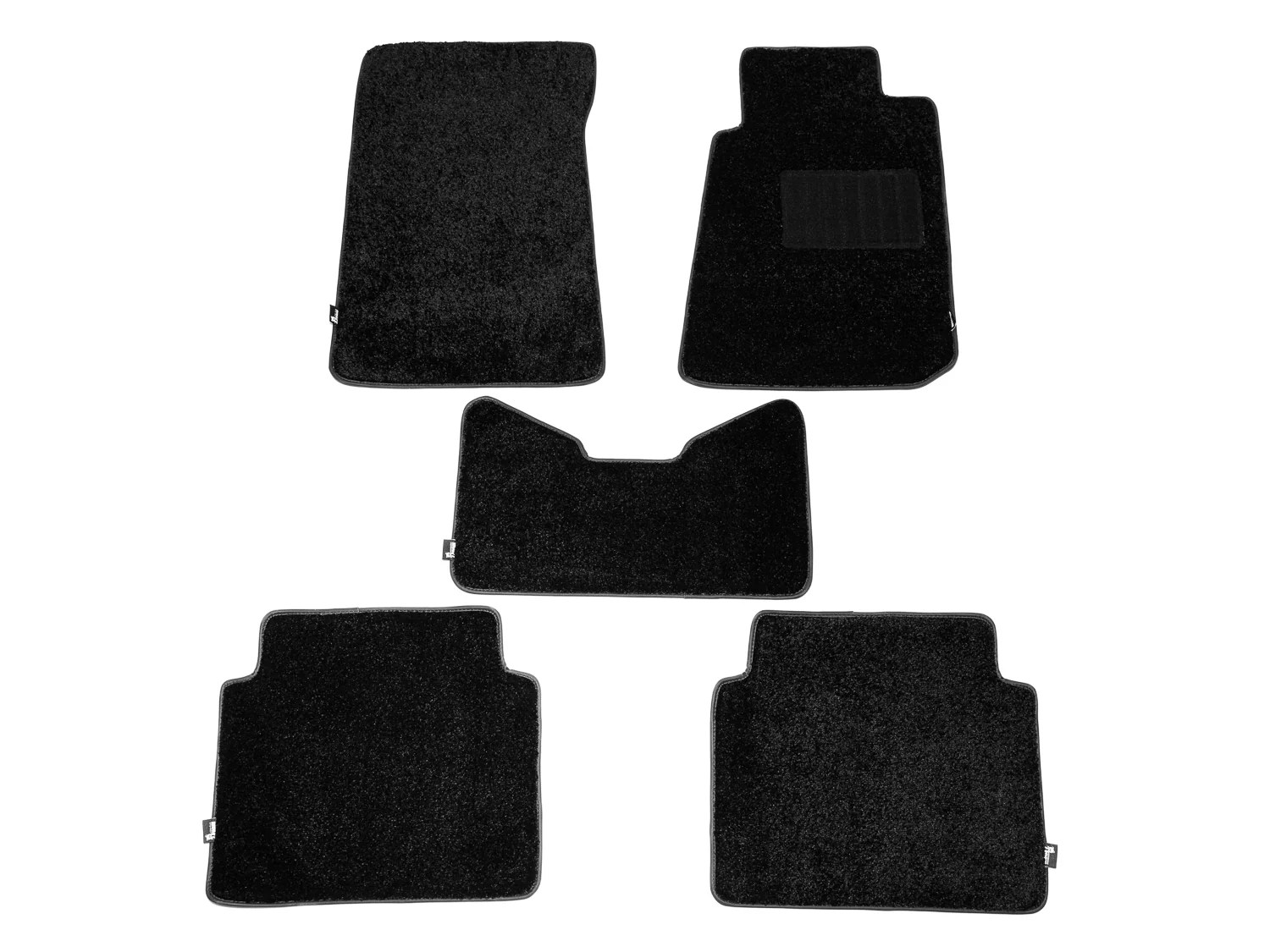 Toyota AE86 Black Curly / Black Wave Style Floor Mats Dream