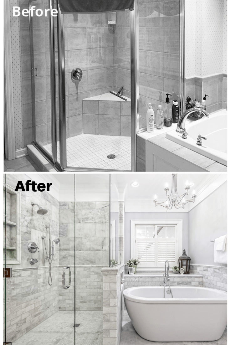Master Bath Makeover is Playing With Marbles Bathroom Remodel, Bath