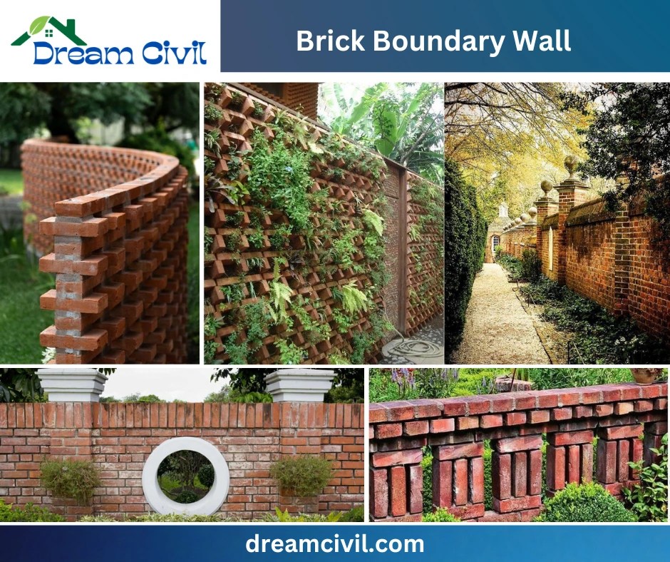 Brick Boundary Wall Designs Brick by brick… and the boundary wall takes