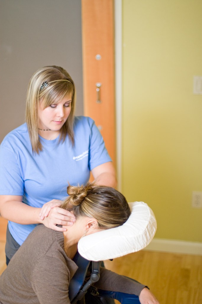 Workplace chair massage by Dreamclinic Massage