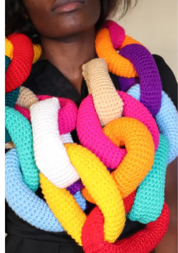 Crochet Chain Link Scarf Dreamcrochets