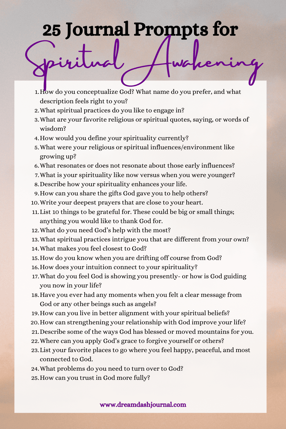 25 Powerful Spiritual Journal Prompts For Spiritual Awakening {With