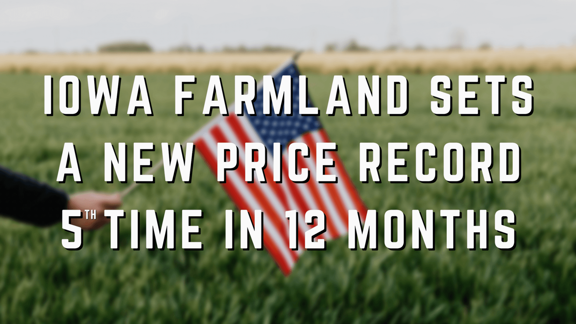 Iowa Farmland Sets a New Price Record 5th Time in 12 Months