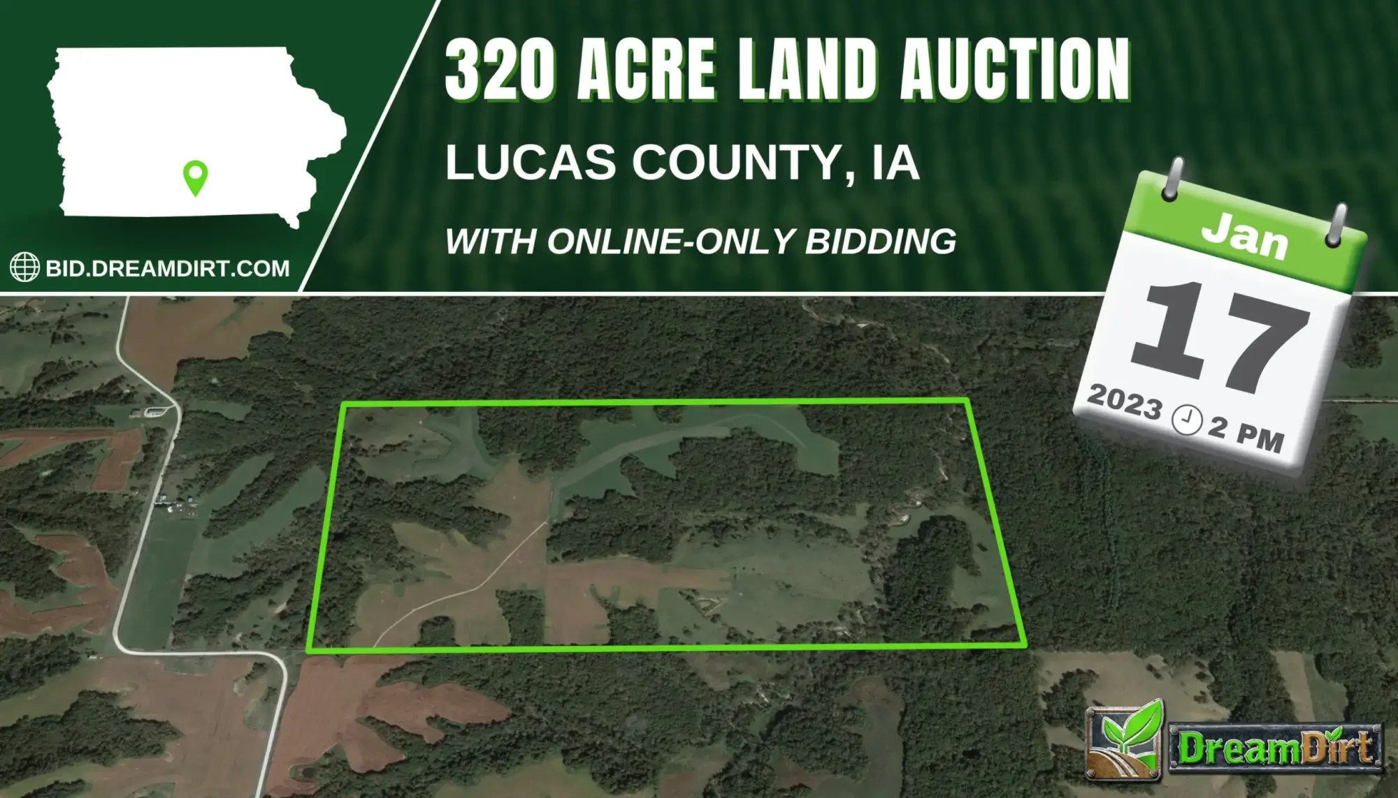 320 Acres of Land in Pleasant Township in Lucas County, Iowa