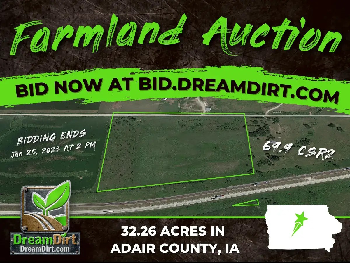 32.26 Acre Farmland Auction in Adair County, Iowa