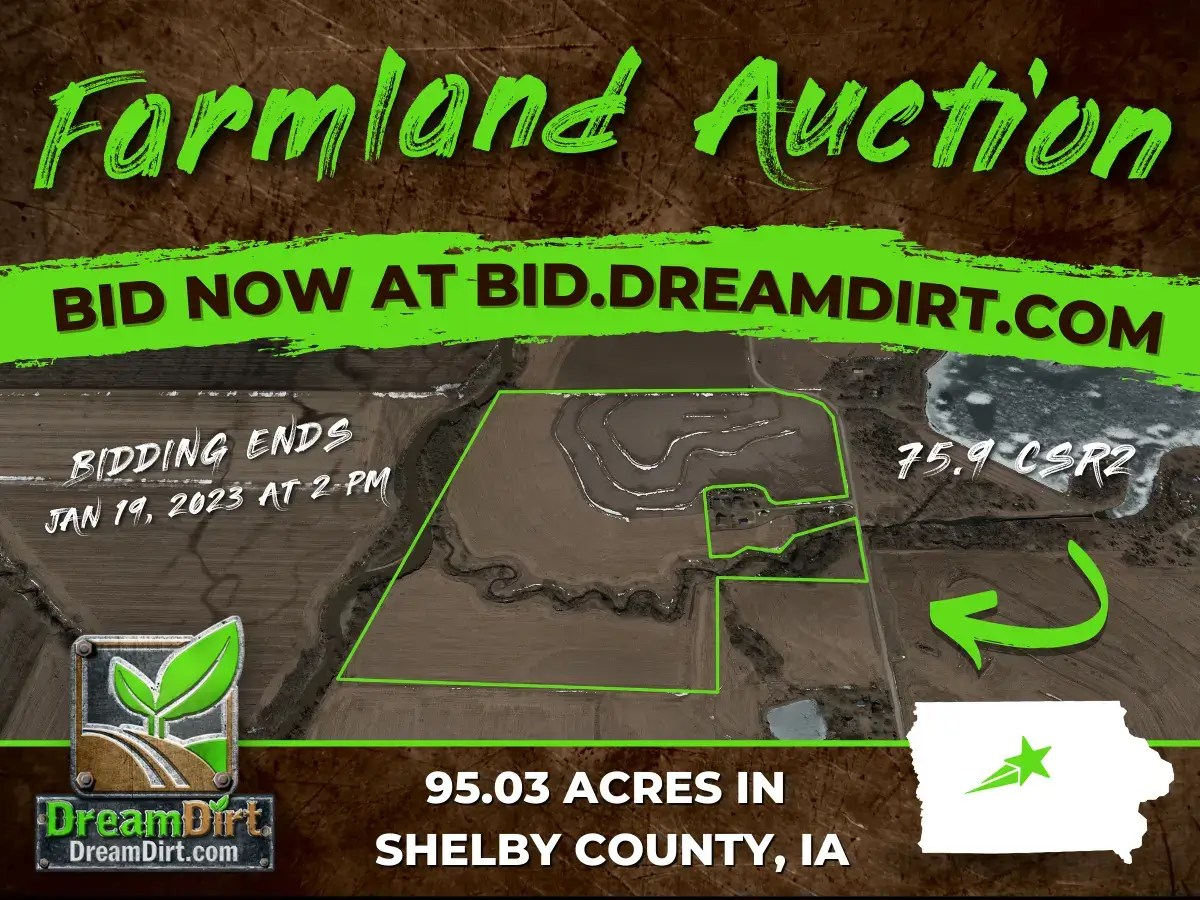95.03 Acre Farmland Auction in Shelby County, IA