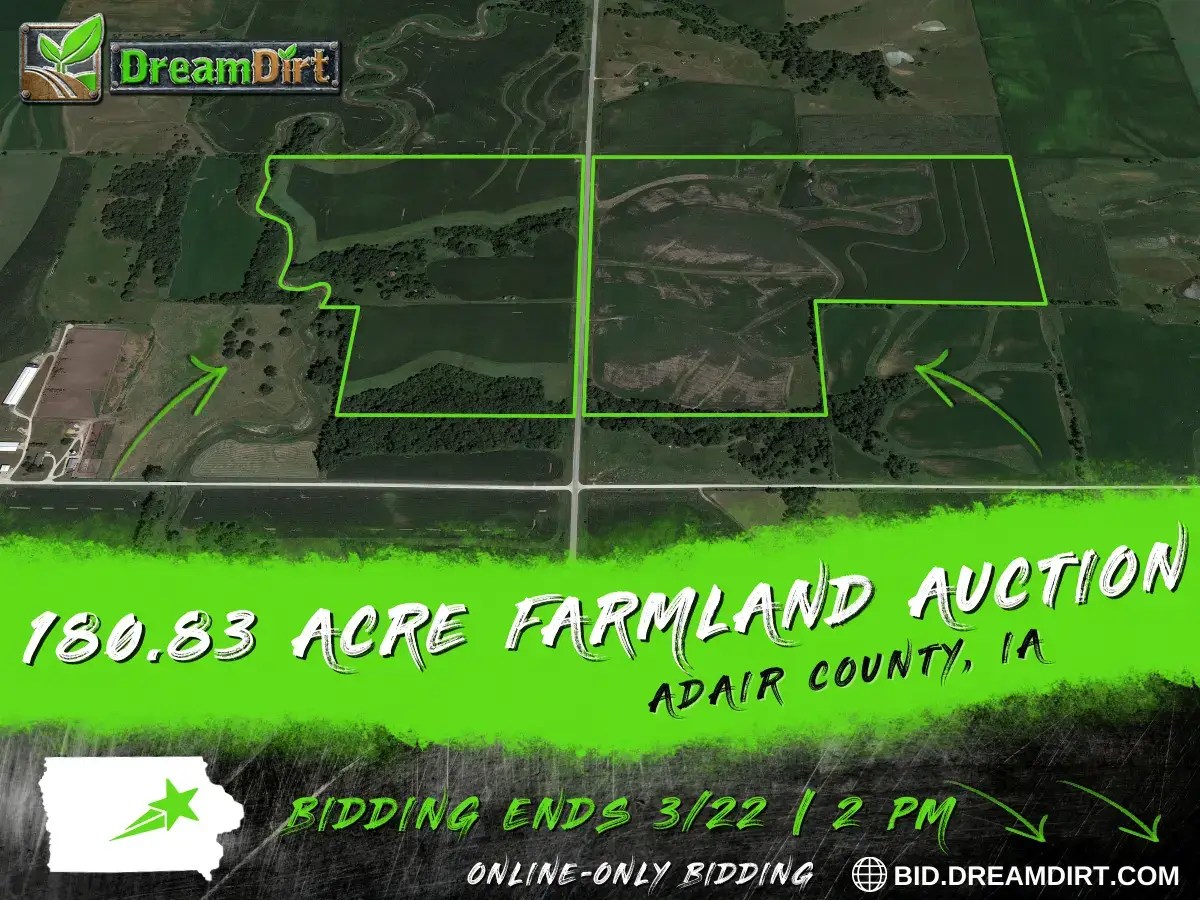 180.83 Acre Farmland in Adair County, IA DreamDirt