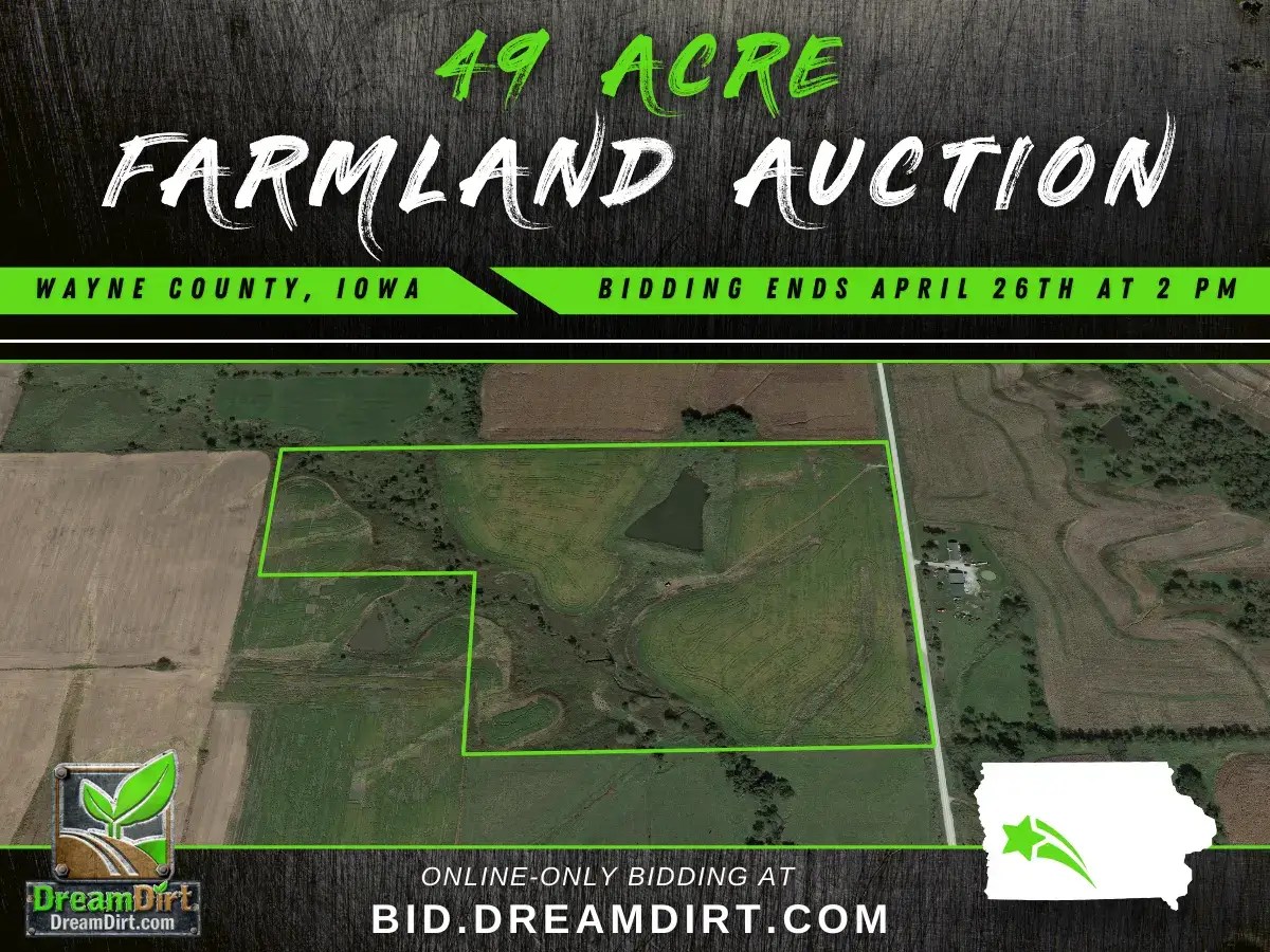 49 Acre Farmland For Sale in Wayne County, Iowa