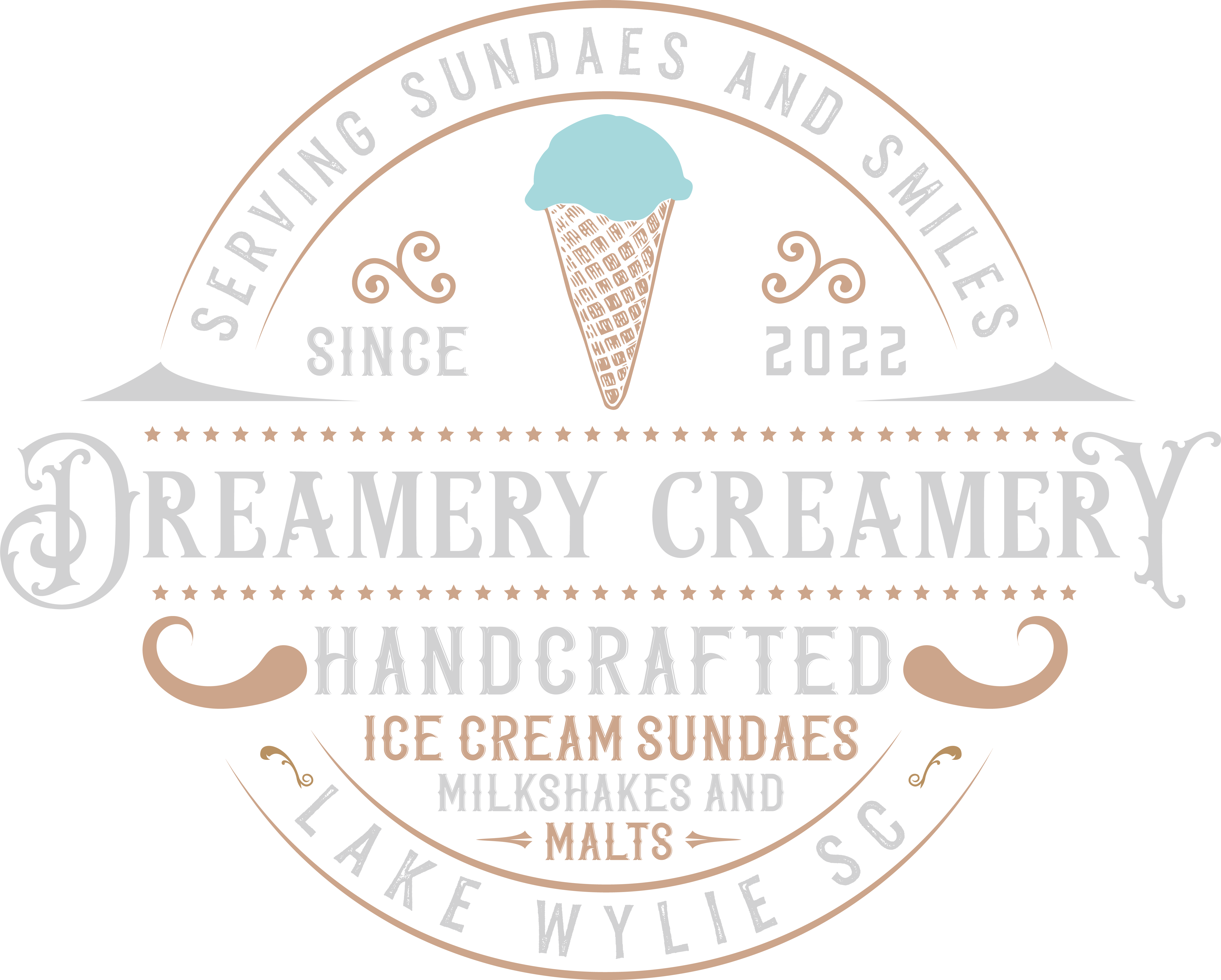 Dreamery Creamery A local, Lake Wylie, ice cream parlor.