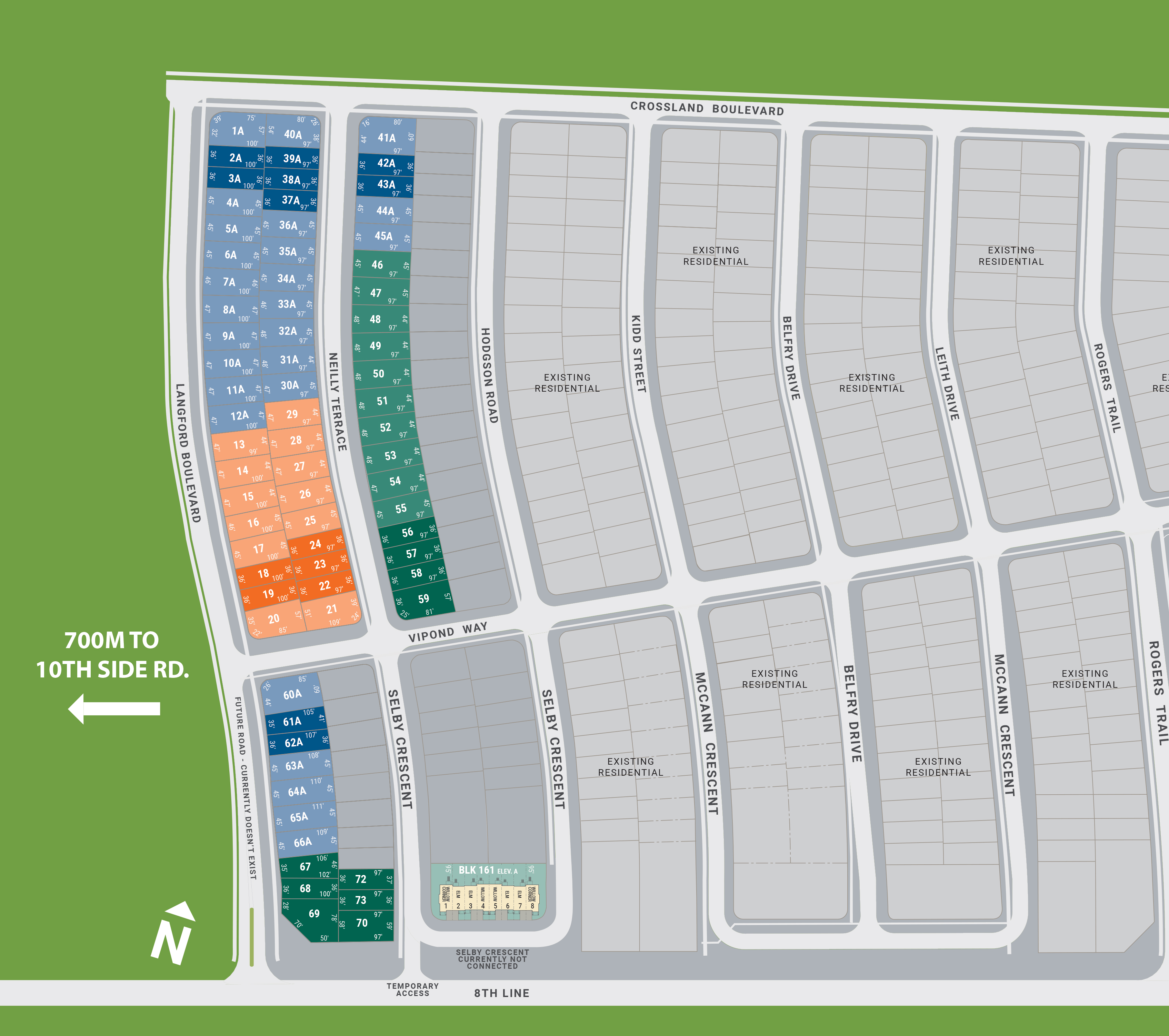 Site Plan Dreamfields in Bradford