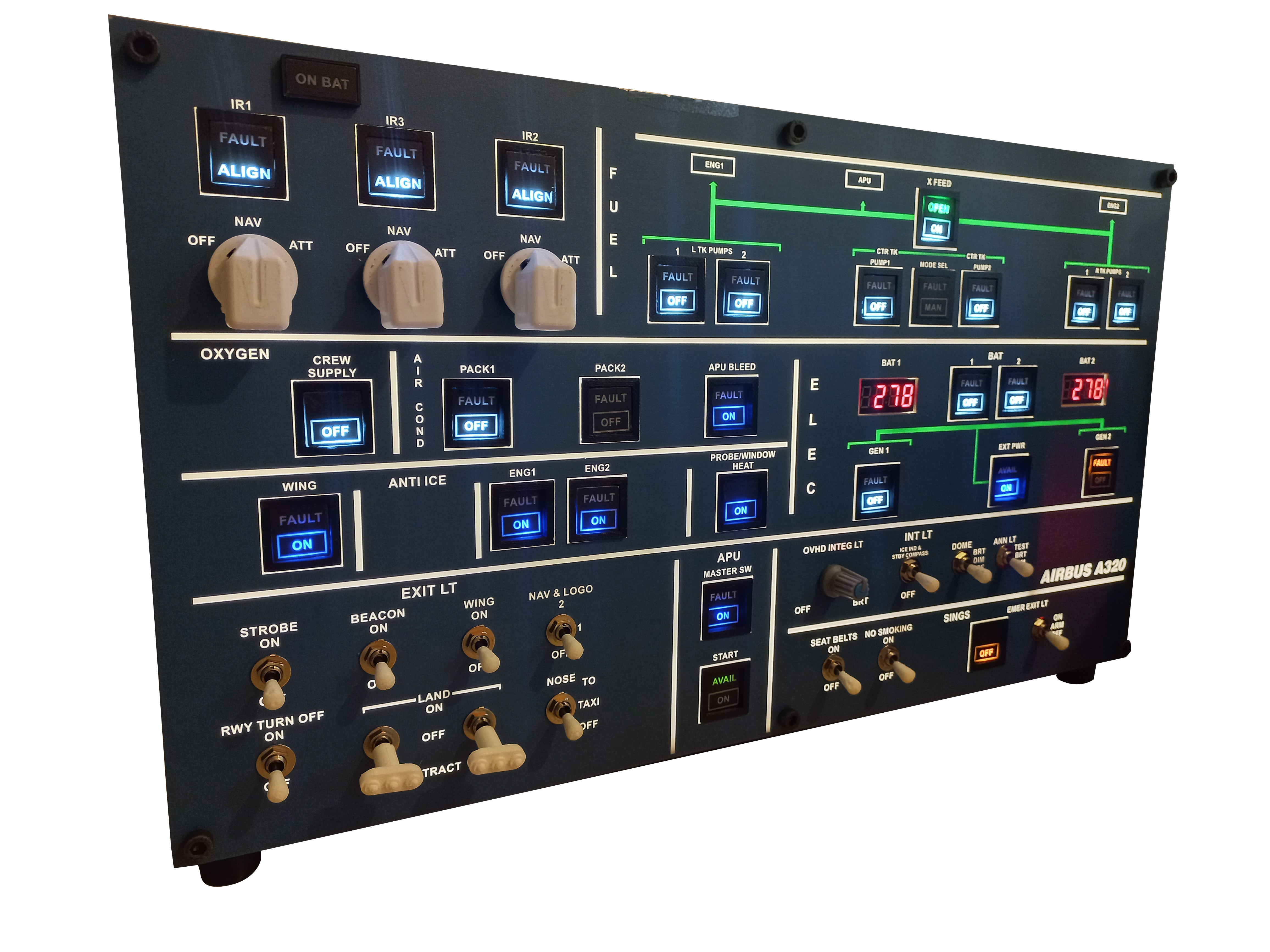 Airbus A320 Overhead Panel – HAKERMANN – BLACK FRIDAY SPECIAL PRICE