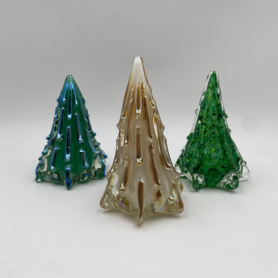 Christmas Tree Paperweight Dreaming Tree Glass Art