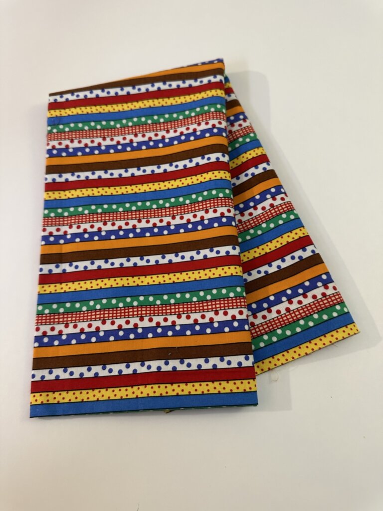 Colorful Polka Dot Stripe Fabric Destash Dream It Quilt it