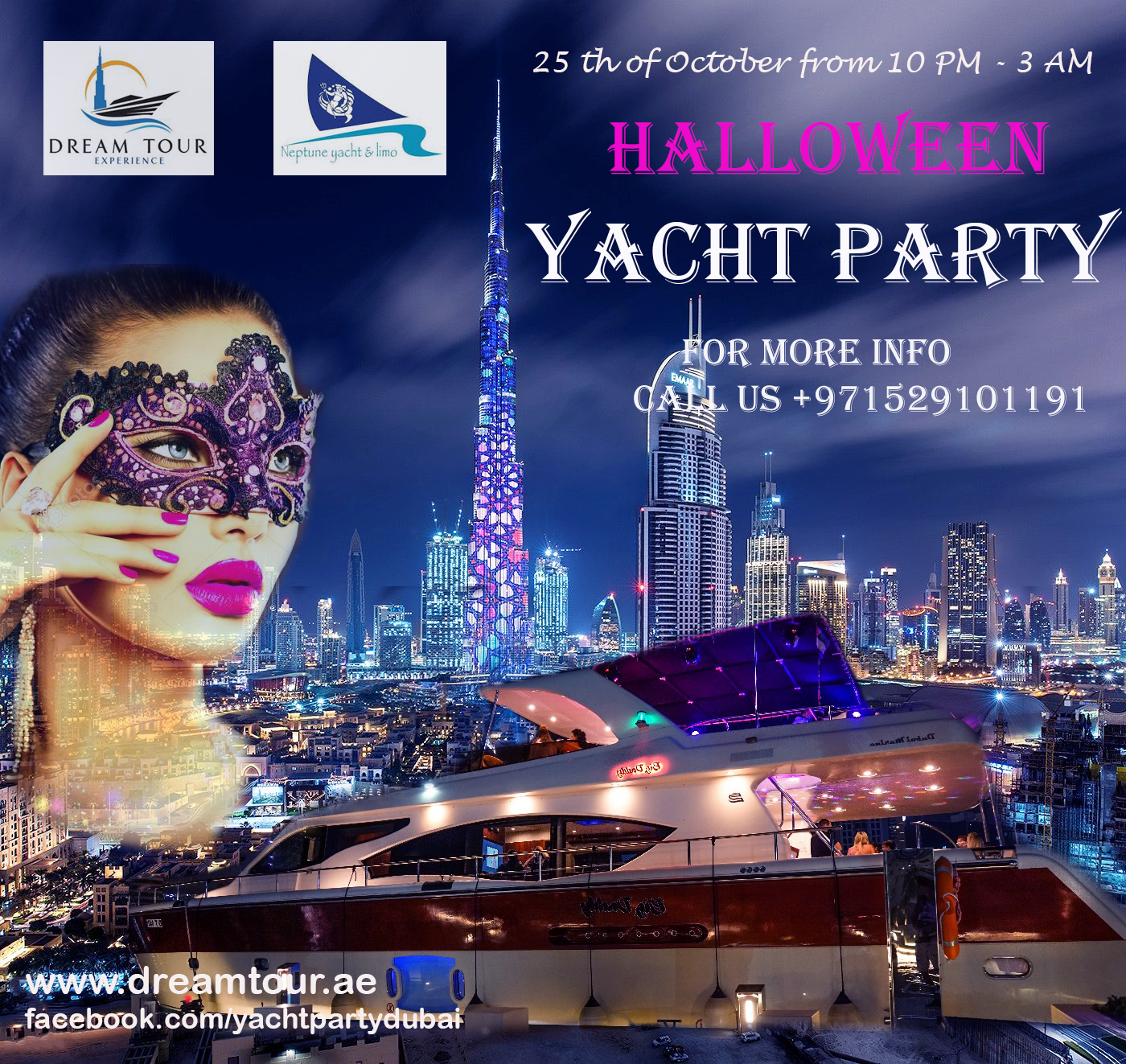 Dream Tours Halloween Yacht Party