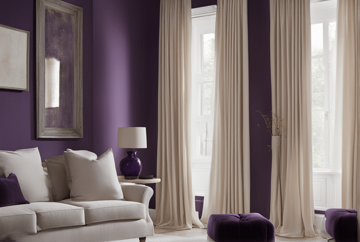 What Colors Curtains Go Best with Dark Purple Walls? DreamyHomeStyle