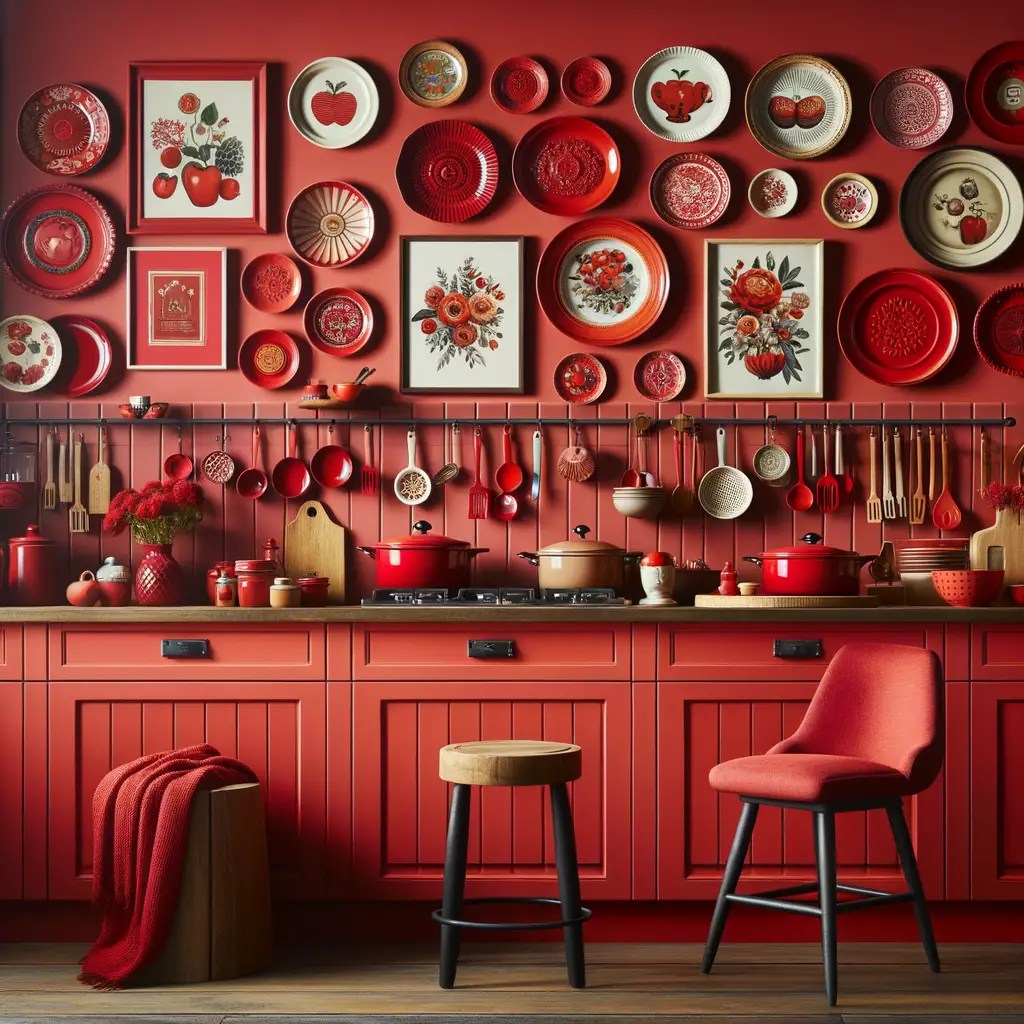 Spicing Up My Kitchen Walls with Red Decor DreamyHomeStyle