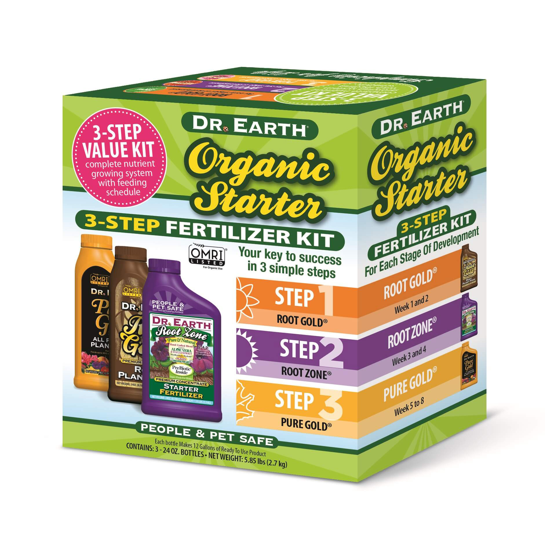 Organic Starter 3Step Fertilizer Kit Dr Earth