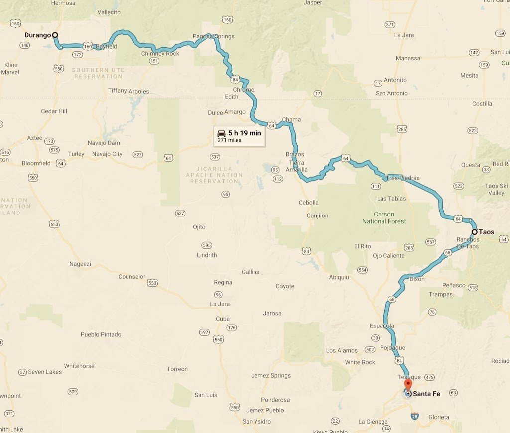 Day 7 Durango to Santa Fe via Taos TRAVELOGUE