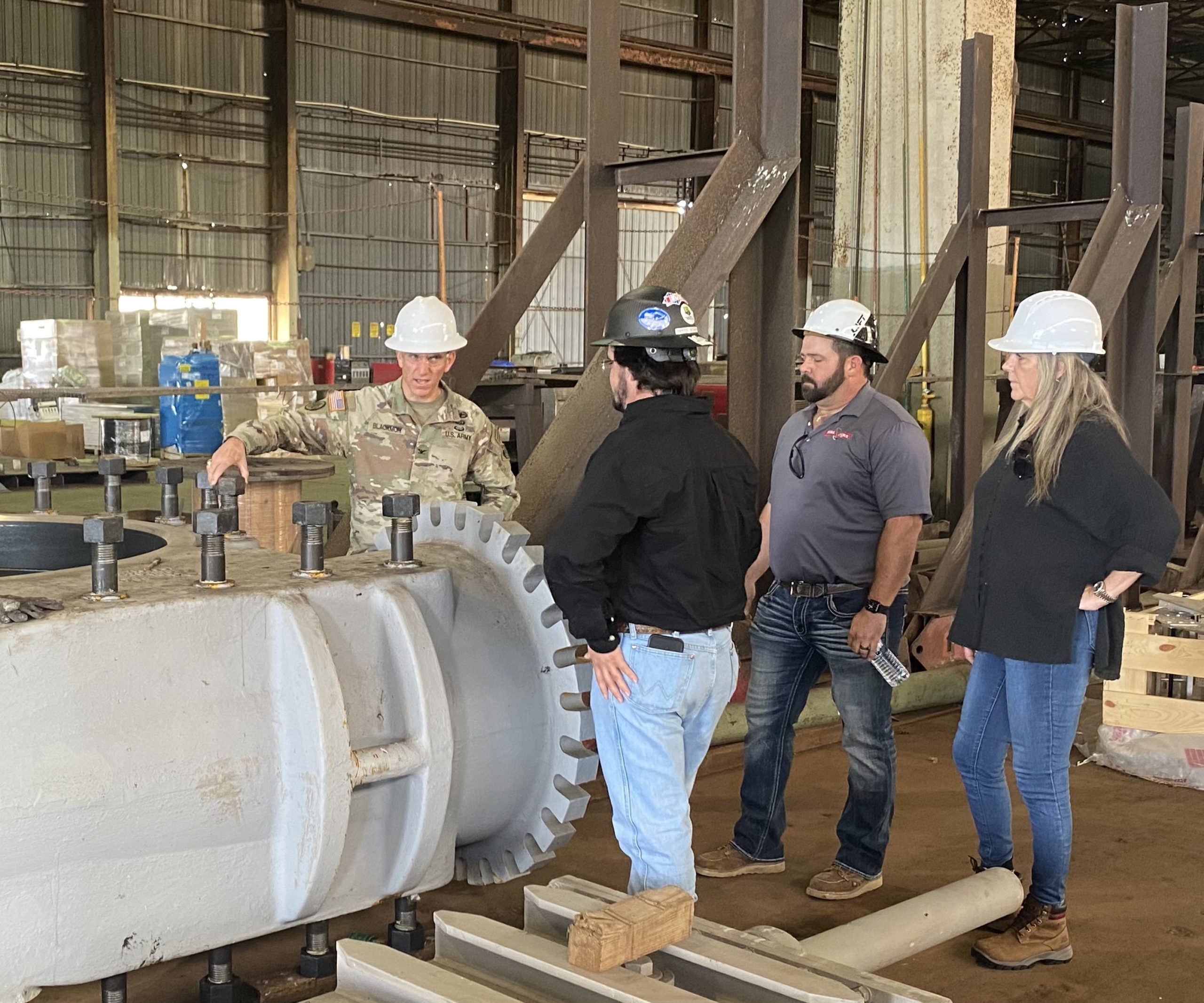 USACE Galveston District Commander Rhett Blackmon Tours the Lorraine