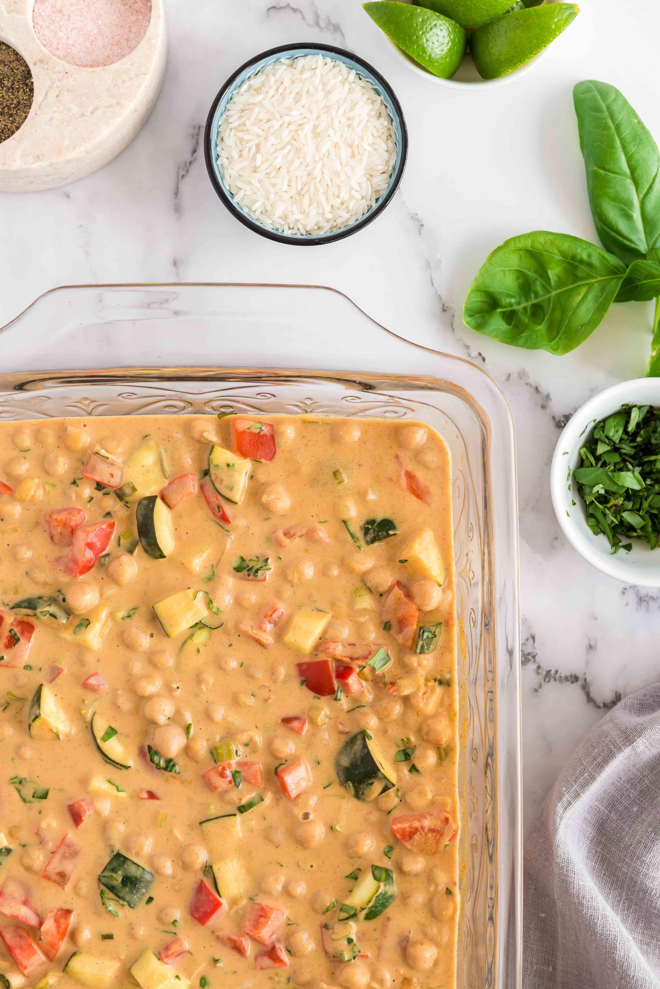 Thai Chickpea Almond Curry (vegan, glutenfree, oilfree)
