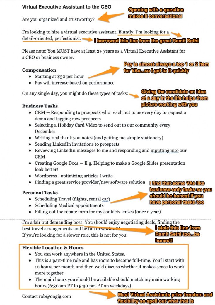 Do you think that, more than anything, you'd enjoy. Virtual Assistant Job Description Template