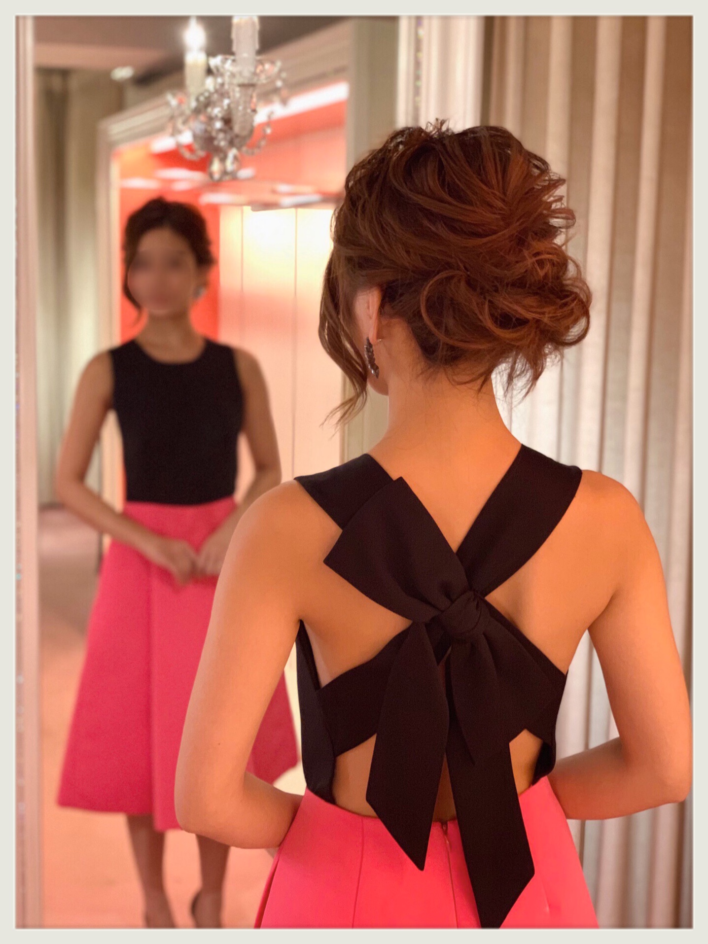 kate spadeのバイカラードレス ｜ 東京・港区エリアのレンタルドレス Dress Code西麻布