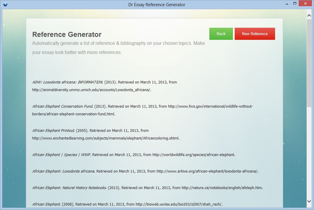 Referencing Software, Bibliography Maker Software, Auto Cite Dr Essay