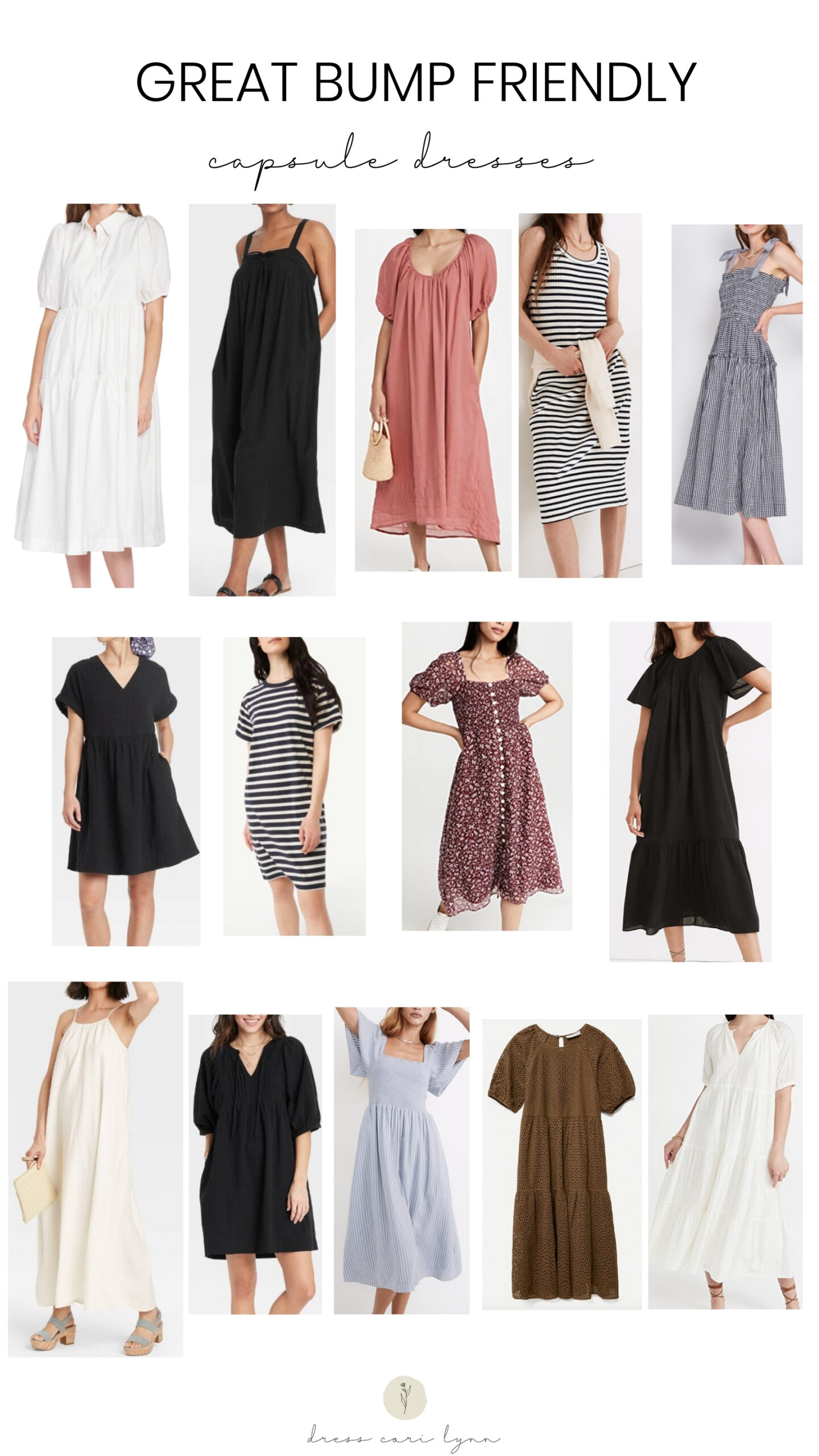 The best bump friendly dresses you can keep wearing long after you