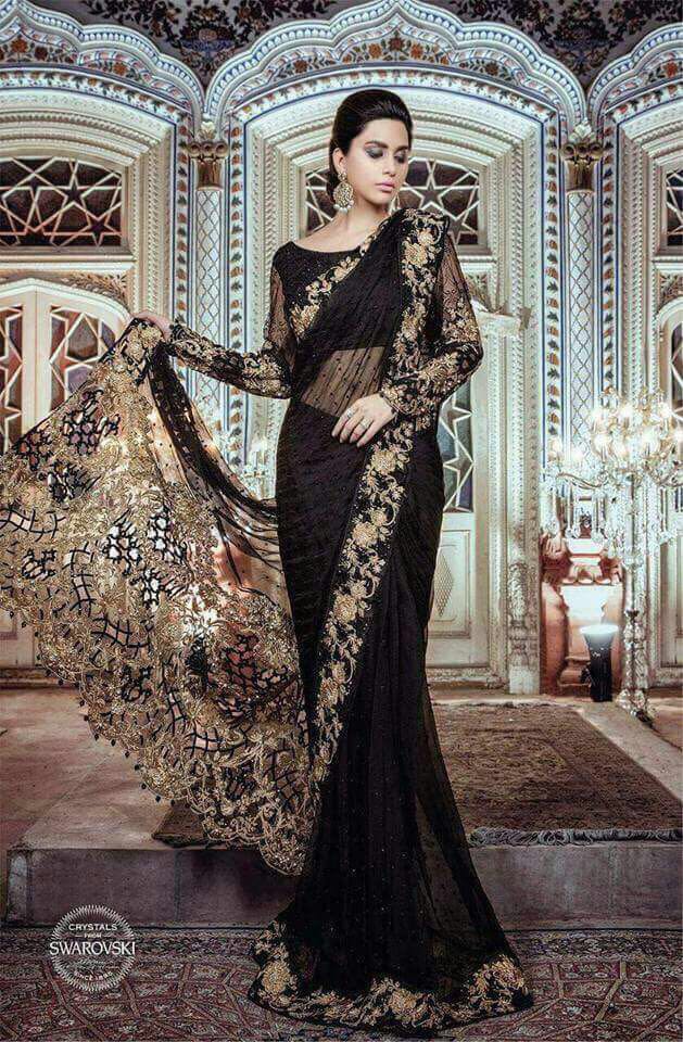 Maria B Chiffon Saree 2018 Pakistani Dresses Marketplace Maria B Chiffon Saree 2018 Pakistani Dresses Marketplace