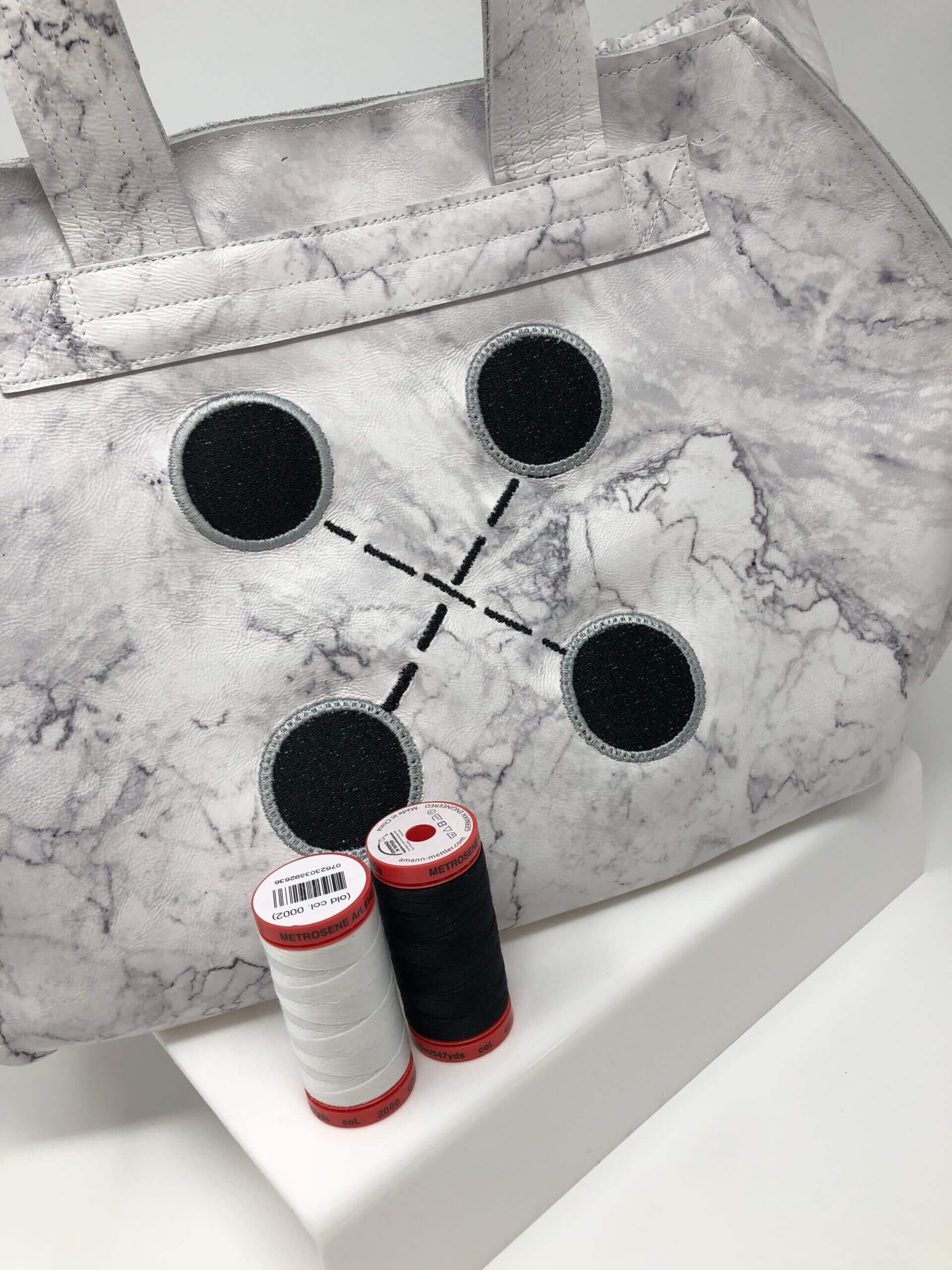 Chubby Leather Button Bag (or fabric of your choice) Designer Joi