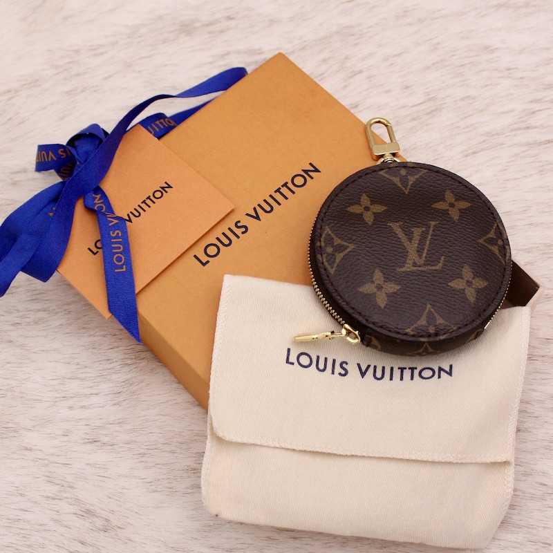 Portemonnaie rond en toile monogram Louis Vuitton