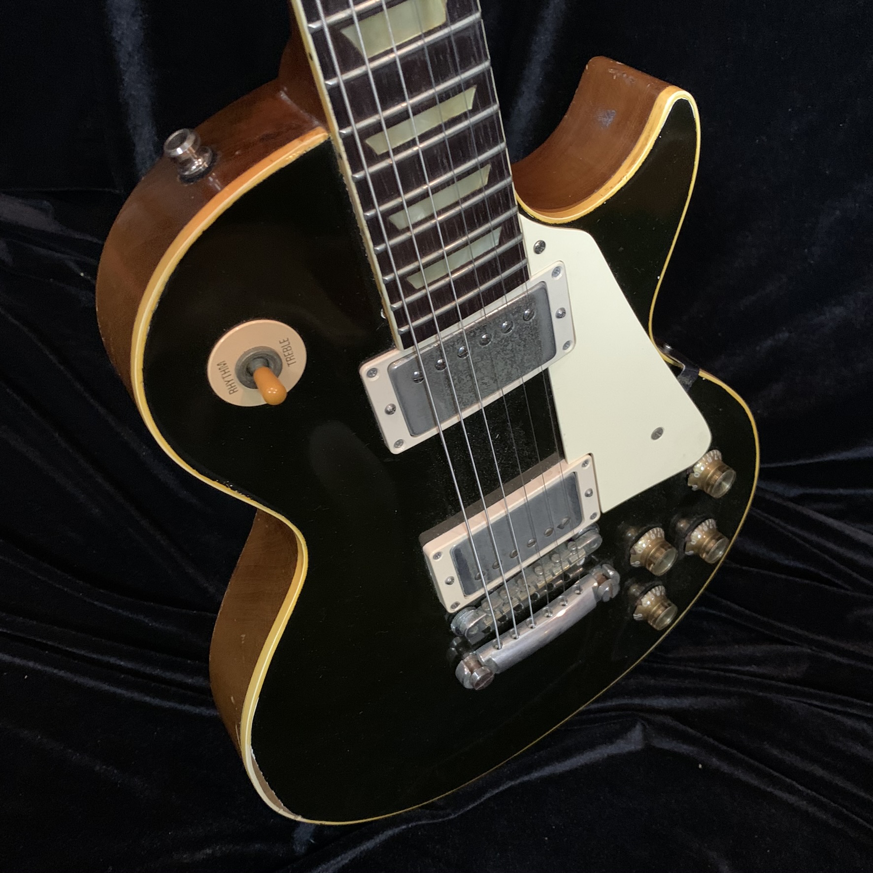Drew Berlin's Vintage Guitars 1952 Gibson Les Paul Gold Top Converted to Black, W/ PAFs (SOLD)