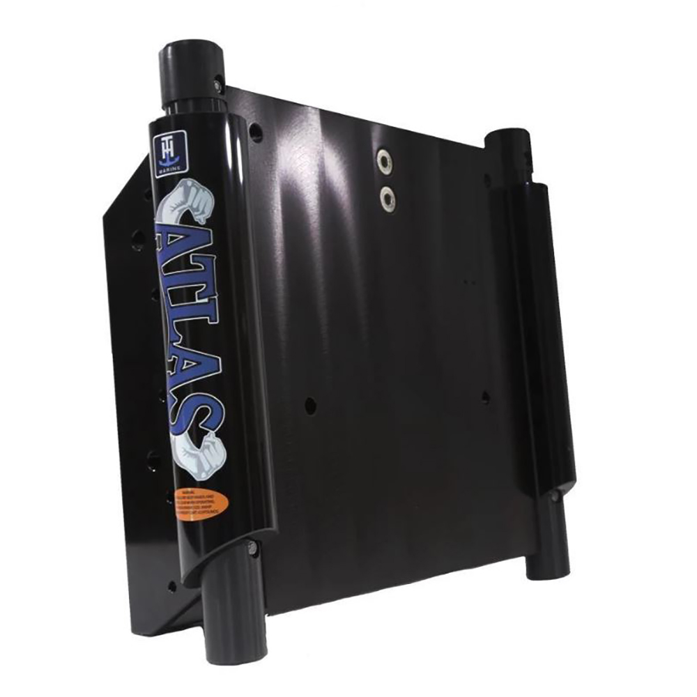 TH MARINE ATLAS™ 12" SET BACK HYDRAULIC JACK PLATE GLOSS BLACK ANODIZED Drewcraft LLC