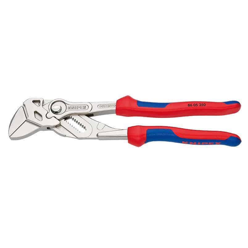 Knipex Smooth Jaw Pliers and Wrench 8605250 046mm Soft Grip