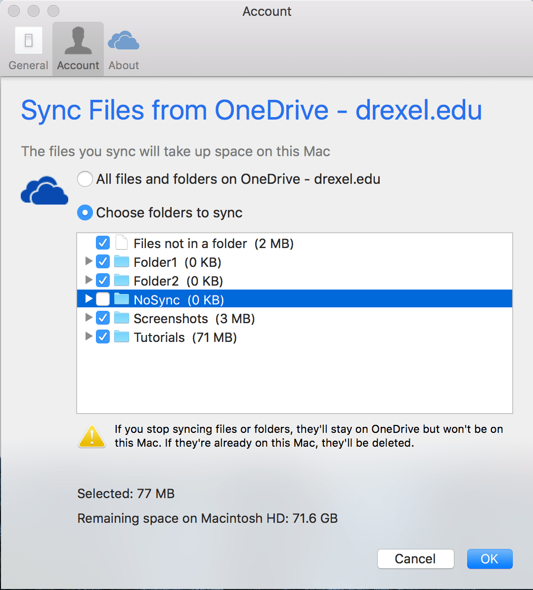 Install the OneDrive for Business Sync Client (macOS) Information