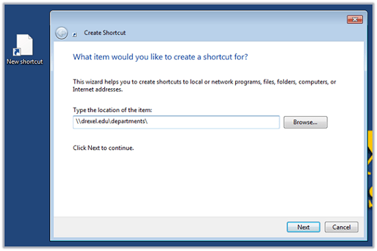 Create Shared Network Drive Shortcuts for Windows 7 and 10