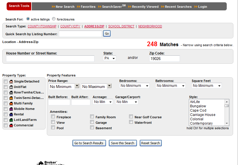 Property Search Drexel Hill Homes