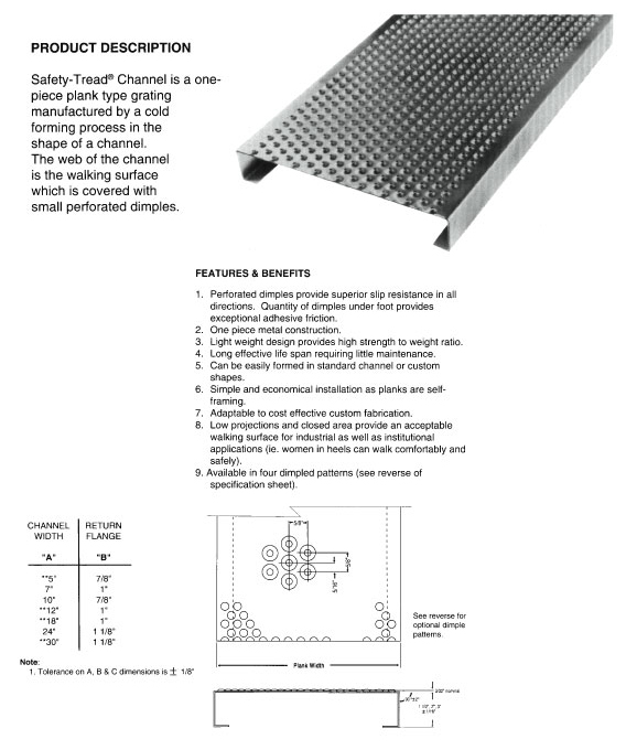 Safety Tread Channel Drexel Supply Co.