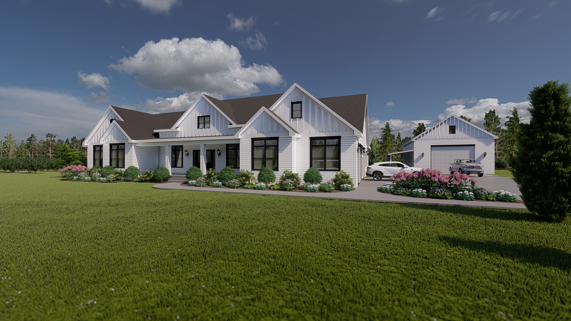 Modern Farmhouse in Clarence New York DRF Design