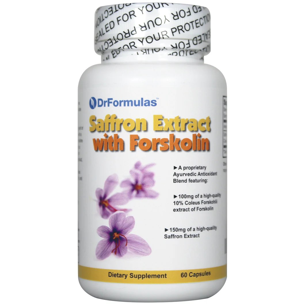 DrFormulas® Weight Loss Pills Foskolin Fat Burner & Saffron Appetite Suppressant