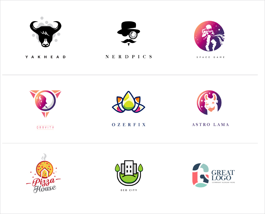 9 Free Multipurpose Logo Design Templates Dribbble Graphics