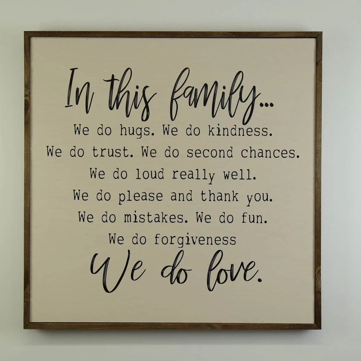 Home / Products / Family Rules Sign, 24x24 Wall Art Sign MW001