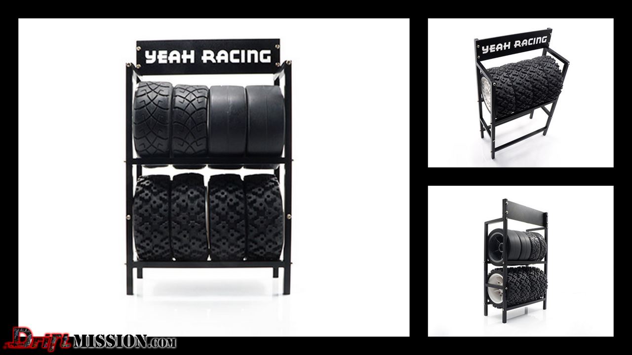 Yeah Racing 1/10 Scale Tire Rack Your Home for RC Drifting