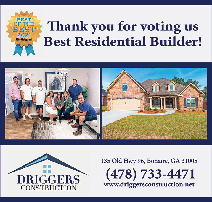 Driggers Construction New Homes in Warner Robins