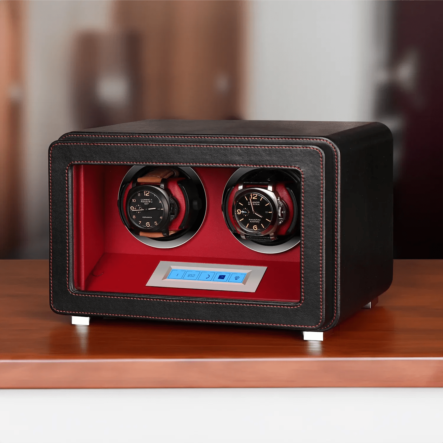 Double Watch Winder Enhance Your Timepiece Display Driklux