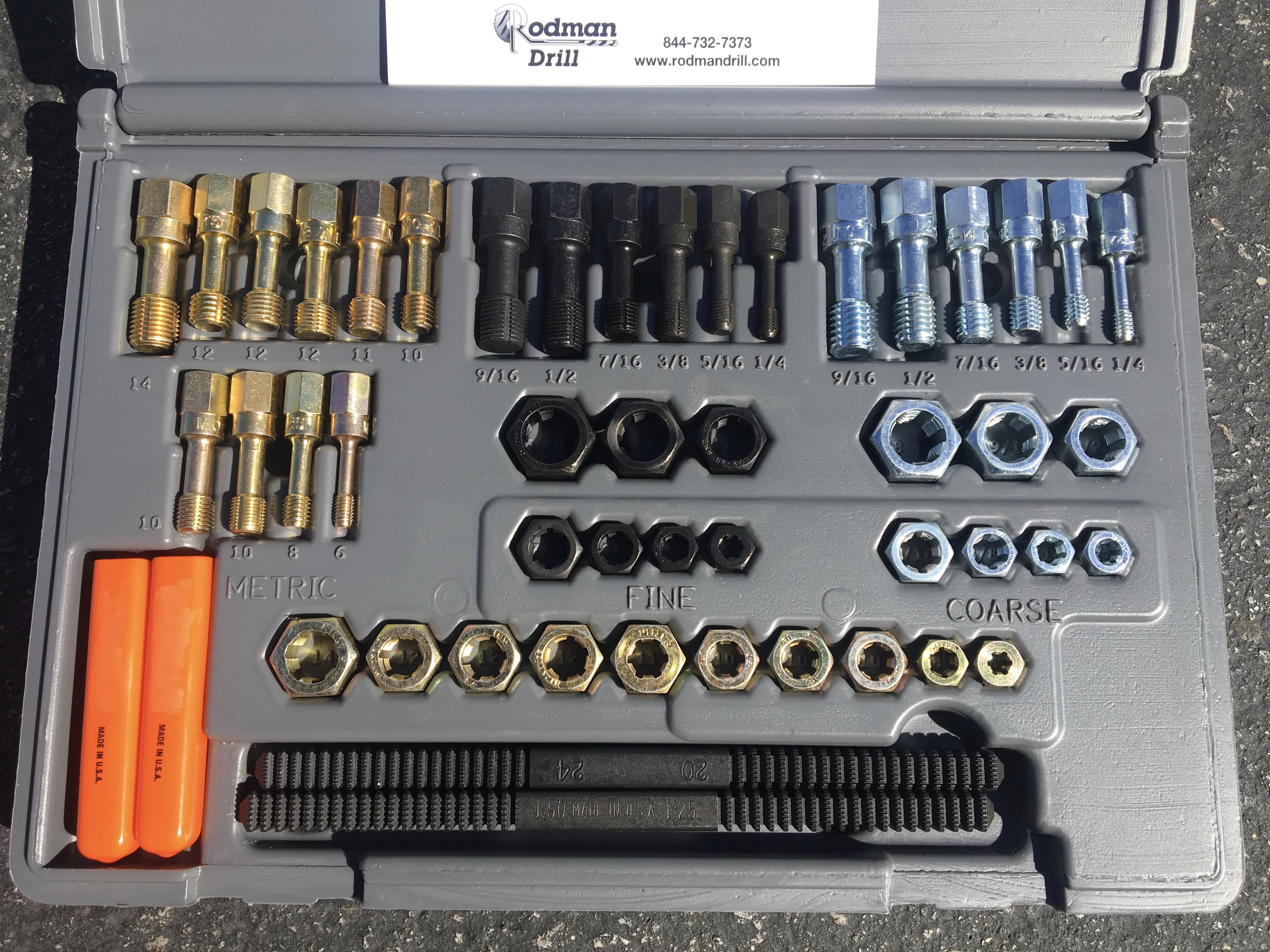 THE DUDE'S 48 PIECE UNIVERSAL RETHREADING SET Drill Bit Dude